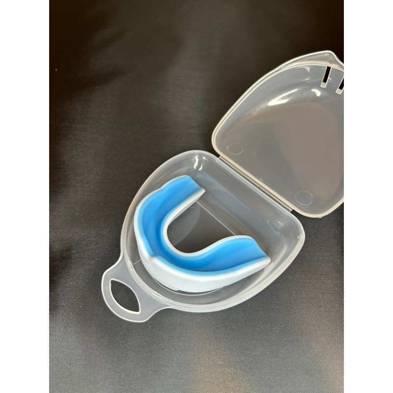 Mouthpiece with Case (White, Light Blue, Kids) Martial Arts Ice