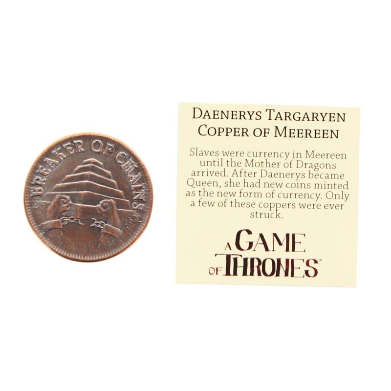 Game of Thrones Daenerys Targaryen Queen of Meereen Copper Coin
