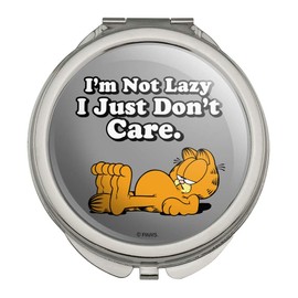 Garfield I'm Not Lazy Compact Travel Purse Handbag Makeup Mirror