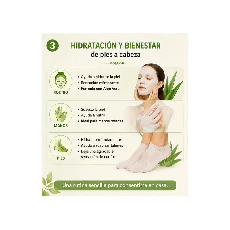 Genérico Kit Autocuidado Calma Aloe Vera Cada Uno