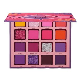 Paleta de Sombras 16 Colores Brillantes Kara Beauty Purple Haze
