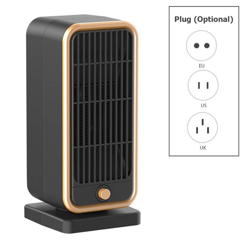 Space Heater 500W PTC Ceramic Low Noise Fast Heating Portable