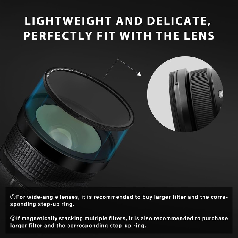 H&Y 95mm Black Mist Filter Lens Filter Mist Black 1/4