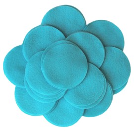Playfully Ever After Turquoise Blue Craft Felt Circles (5 Inch - 18pc)