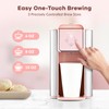 Mecity Pink Coffee Maker 3-in-1 Single Serve Coffee Machine, For