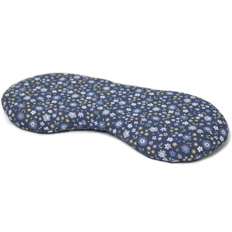 Organic Eye Pillow Lavender & Linseed "Flower Blue" for Relaxation,