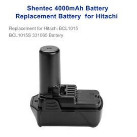 Shentec 2-Pack 10.8V-12V 4.0Ah Li-ion BCL1015 Battery Compatible with Hitachi BCL1015 BCL1015S 331065