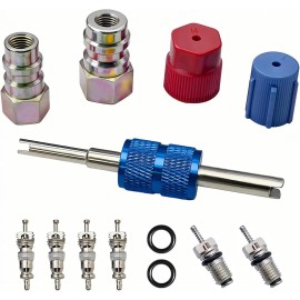 Aracey R12 to R134A AC Retrofit Fitting Adapter Kit, Conversion Adapter- A