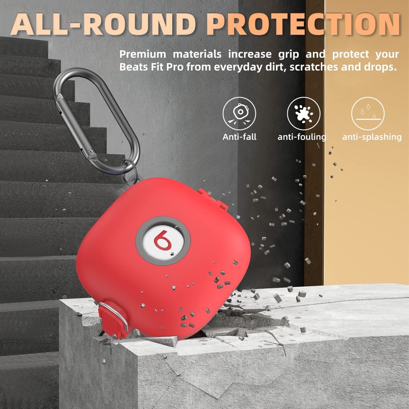 [Upgrade Secure Lock] Case for Beats Fit Pro 2021, WOFRO
