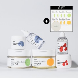 2 types of toner pads + 2 types of serums + 2 types of creams + 10 portable pads + 1 case / 토너패드2종+세럼2종+크림2종+휴대용패드10개+케이스1