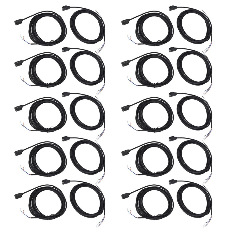10 Set Photoelectric Sensor Through Beam Infrared Detection Switch DC1030V