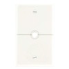 Leviton 1-Gang .625-Inch, Hole Device Telephone/Cable Wallplate, Box Mount, Horizontal