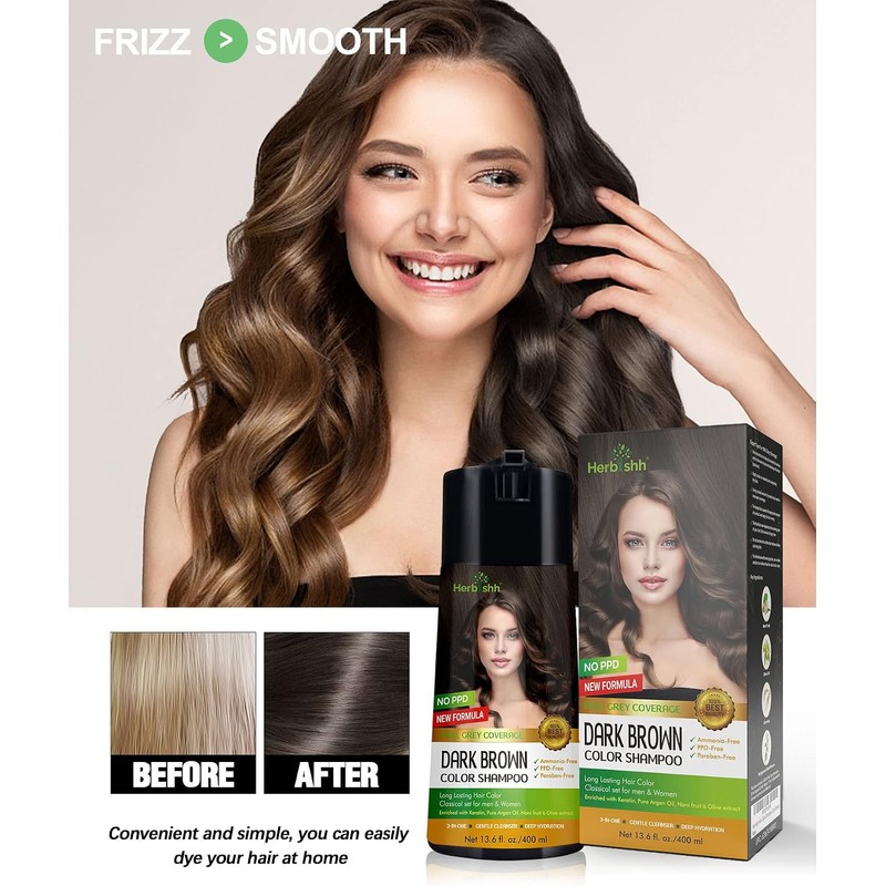 Herbishh Champú de color para cabello gris - Champú y
