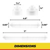 Qualihome White Universal Plastic Spring Loaded Toilet Paper Roll Holder