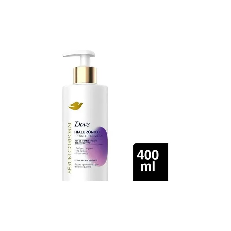 2 Sérum Corporal Hialurónico Dove Piel Extra Seca 400ml