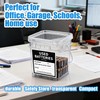 Battery Recycling Container with Battery Testers for Household Batteries, QHAND
