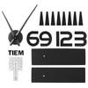 Frameless Wall Clock Sticker Mirror Surface Living Room Bedroom Office
