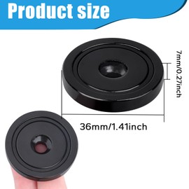 MIN CI 8Pack Neodymium Magnets 100lbs Black Magnet with Hole Magnets with Screws, 36mm Extra Strong Magnets Round Magnets Rare Earth Magnets Pot Magnets