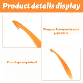Orange Peeler,1 PCS Plastic Orange Peelers Tool,Citrus Peeler,Long Handled for Oranges,Fruit Peeling Tool for Oranges,Peelers Tool for Lemon,Mango