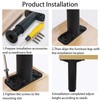 Quixotical Pack of 4 Support Legs for Bed Frame, Adjustable