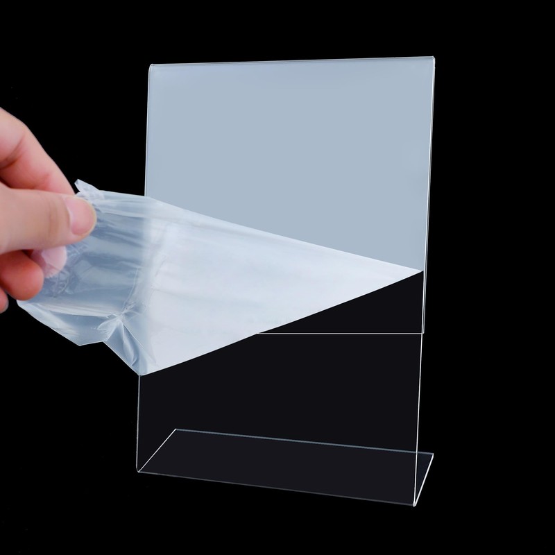 ROSSHINE A5 Acrylic Sign Holder, 6pack L-Shape A5 Perspex Display