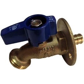 Generic 10) 1/2"" Pex B Hose Bibb No kink with Nail Flange, Garden Valve, Brass Fast Supply