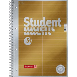Brunnen Vera Treated 1067146 Notebook/Notepad Student Premium Vocabulary Ruling, Cover Metallic Effect A4 90 g/m² 50 Sheets