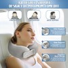 Neck Pillow for Airplanes,Portable Adjustable Travel Pillow with 360° Support,Memory