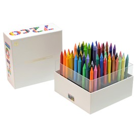 Sakura Crepas Colored Pencils Coupie Pencil Cube Box, 72 Colors, White, FY72BOX-WH, One Size