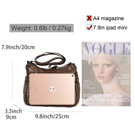 Gladdon Handbags for Women Multi Pockets Casual Cross-body Bags Waterproof Purse and Shoulder Bags Slightly Messenger Bags for Daily Use