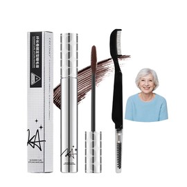 Mascara for Older Women 60 Plus,Brown Prime Waterproof Length and Volume Lash Mascara for Mature Hypoallergenic Volumizing Máscara with Thinning Lashes,Long Lasting No Clumps for Sensitive Eyes-02