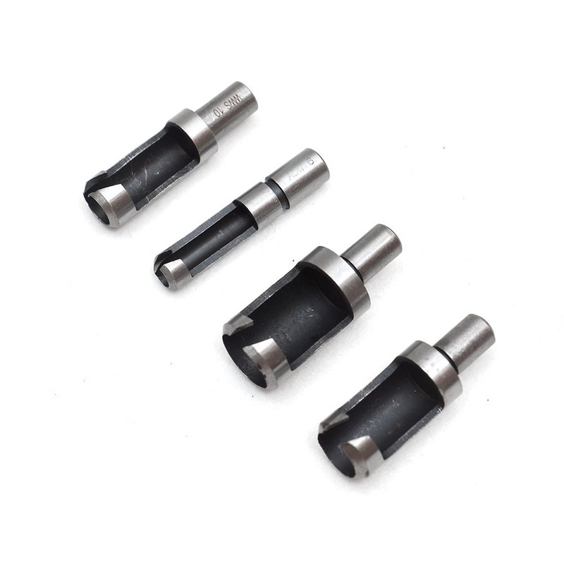 8Pcs Wood Plug Cutter Drill Bit Sets Roundwood Wood Plug