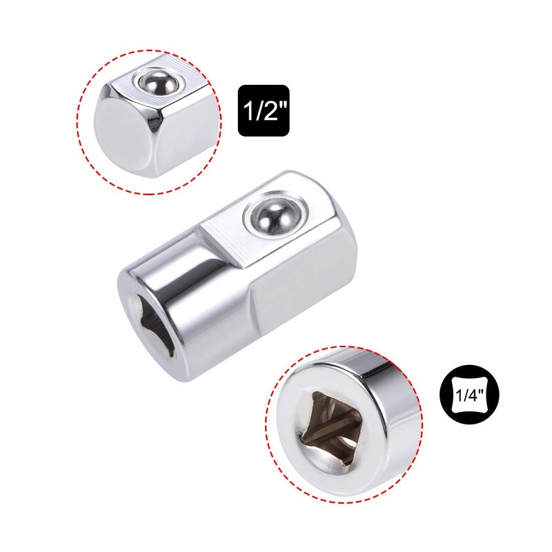 sourcing map 2 Pcs 1/4 Inch Drive (F) x 1/2