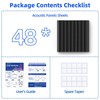 48 Pack Sound Proof Foam Panels for Wall with Self