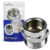Adaptor for Sanitary Systems 3/4 Inch Male Thread to 1/2