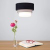 MiniSun Round Modern 3 Tier Fabric Ceiling Pendant Lamp Light