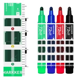 Vitoler Dry Erase Markers,4 Assorted Colors Whiteboard Markers,Long Lasting Low Odor White Board Markers for School Office and Home