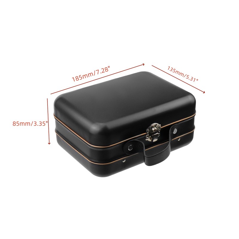 WDONAY Sturdy Metal Storage Box with Lid Large Container with