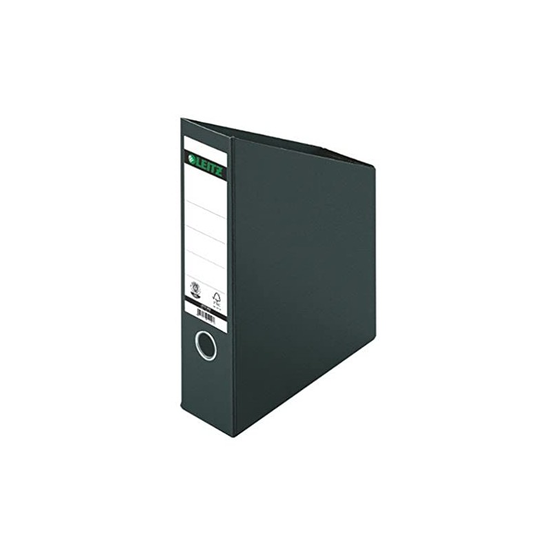 Leitz Stehsammler 80 mm Rückenbreite, A4, Hartpappe, Faltbar, Schwarz, 24230095