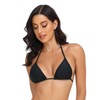 RELLECIGA Women's Swimwear Classic Bikini Top Triangle Top, black