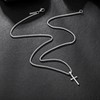 Silver Cross Necklace for Men, Speroto 925 Sterling Silver Mens