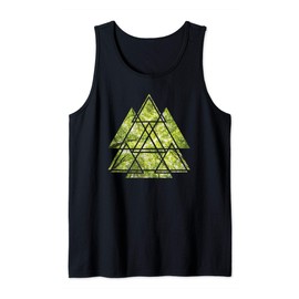 Summer Forest Trees Geometric Triangles | Tree Surgeon Gift Tank Top