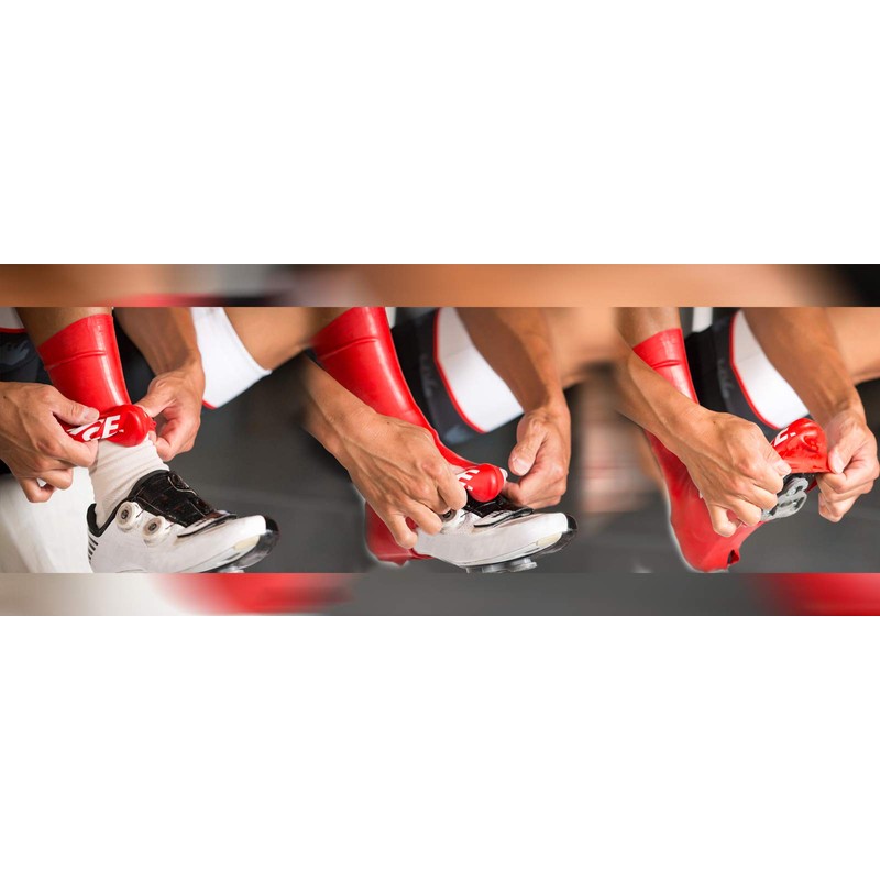 VELOTOZE（ヴェロトーゼ） トール シューズカバー レッド L（43-46） UV0B12TRED03