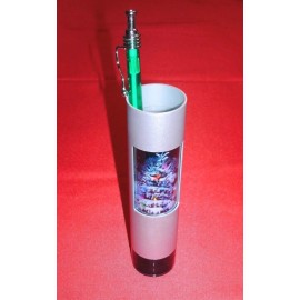 2 x Picture Frame Tube 5.5" Plastic Silver / Black Photo Pic New in box