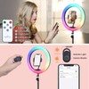 10" Selfie Ring Light with 73" Tripod Stand & 1