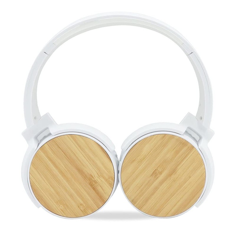 Metronic Wireless Bluetooth Headphones, Lightweight, Adjustable and Foldable Bamboo