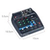 Portable 4-Channel BT Sound Mixing Console Digital Audio Mixer Built-in