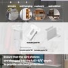 16 Pack Wire Shelf End Bracket, White Plastic Closet Shelves