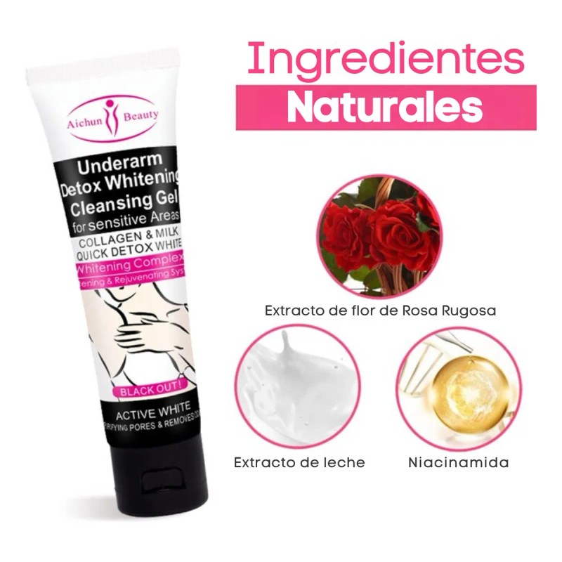 Crema Aclarante Zonas Intima Pezón Axilas Mujer Blanquea F