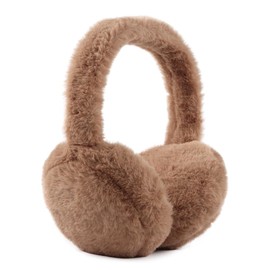 Toddler Kids Winter Earmuffs Warm Boys Girls Ear Cover Children Earmuffs With Cat Ears (Solid Coffee)